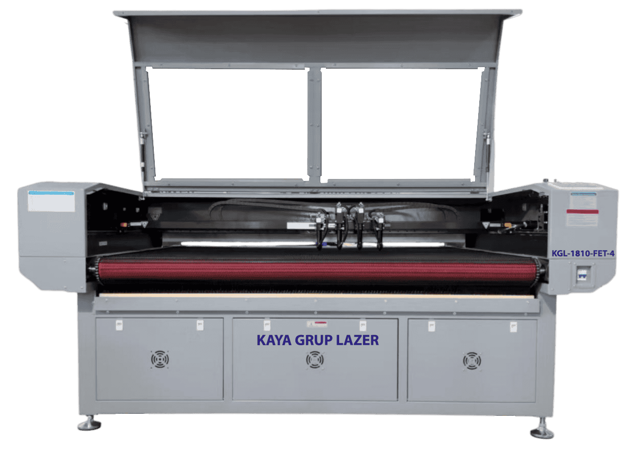 KGL-1810-FET 4 Kafalı Konveyör Bant Sistemli Lazer Kesim Makinesi
