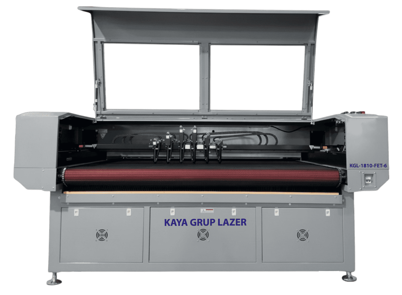 KGL-1810-FET 6 Kafalı Konveyör Bant Sistemli Lazer Kesim Makinesi