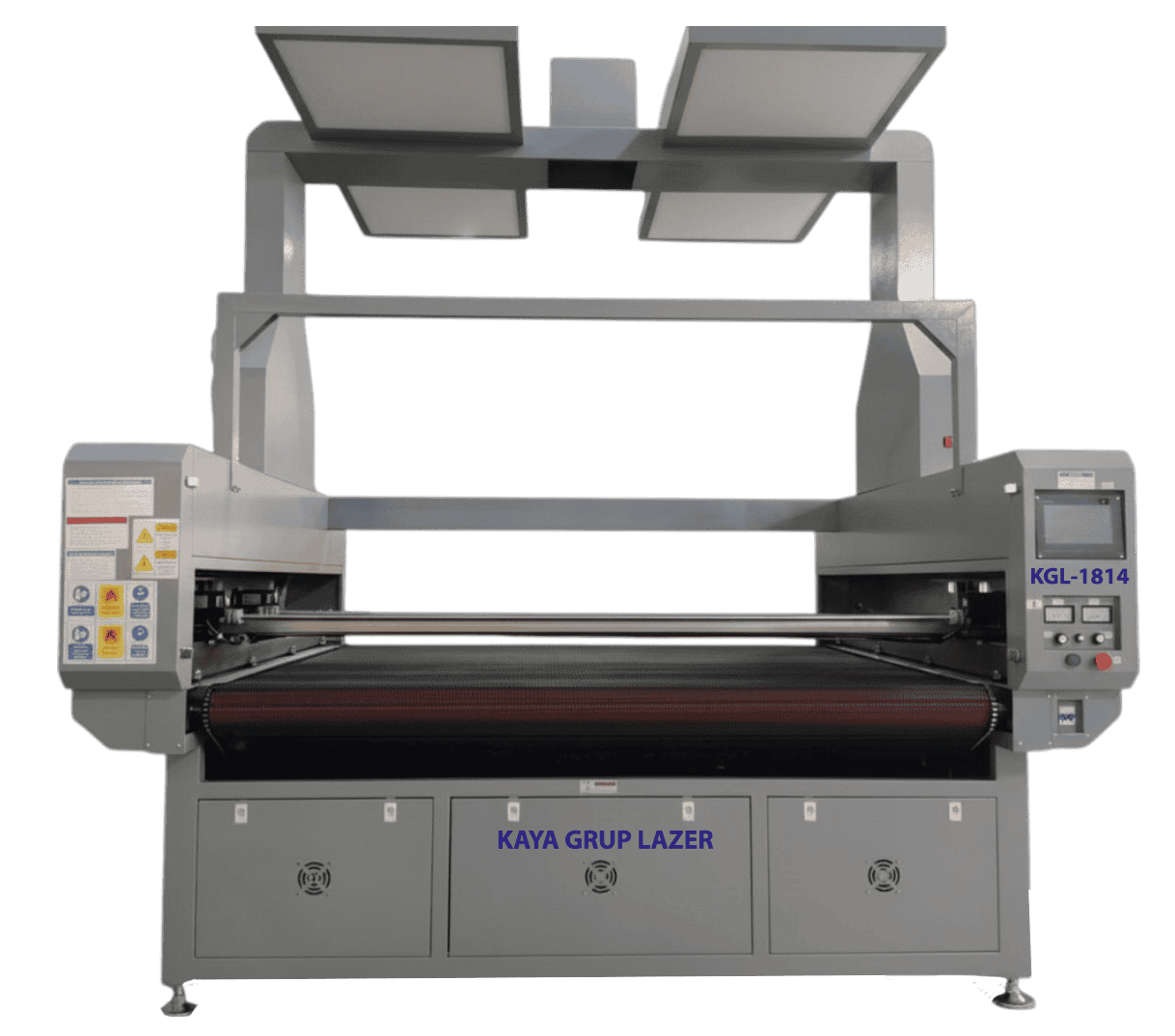 KGL-1814 İki Eksenli Büyük Kameralı Konveyörlü Lazer Kesim Makinesi